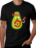 Avocado Guitarist Black T-Shirt product image 1