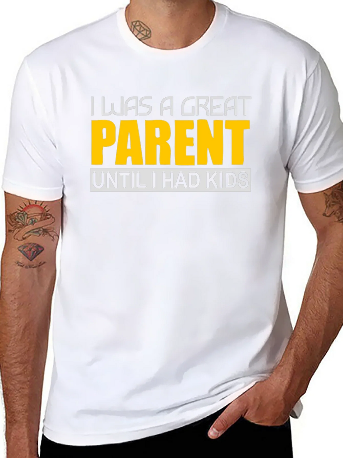 Funny Great Parent Until I Had Kids Graphic T-Shirt product image 7