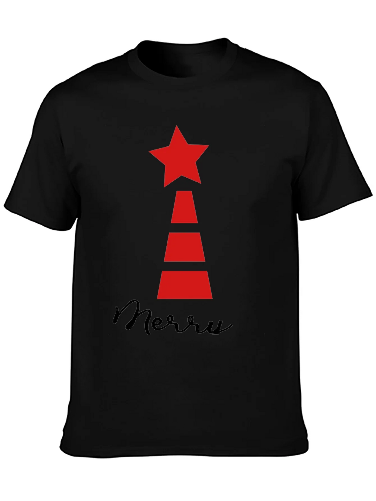 Festive Holiday Star Tree T-Shirt product image 3