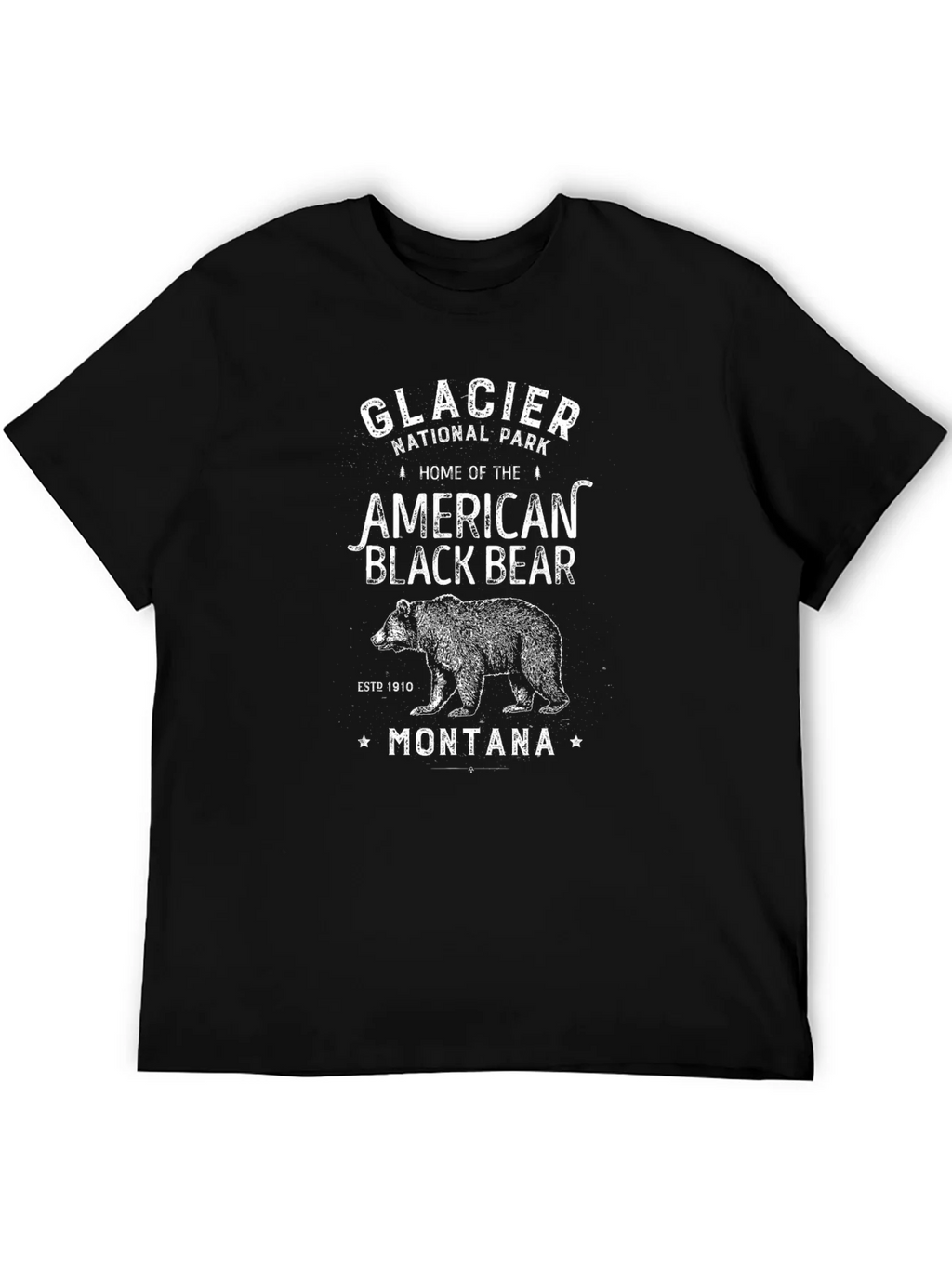 Glacier National Park Black Bear T-Shirt product image 5