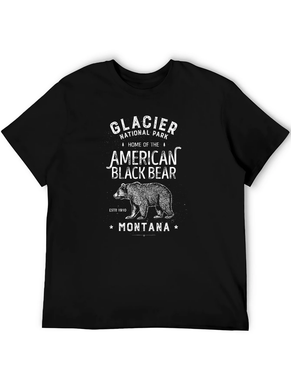 Glacier National Park Black Bear T-Shirt product image 5