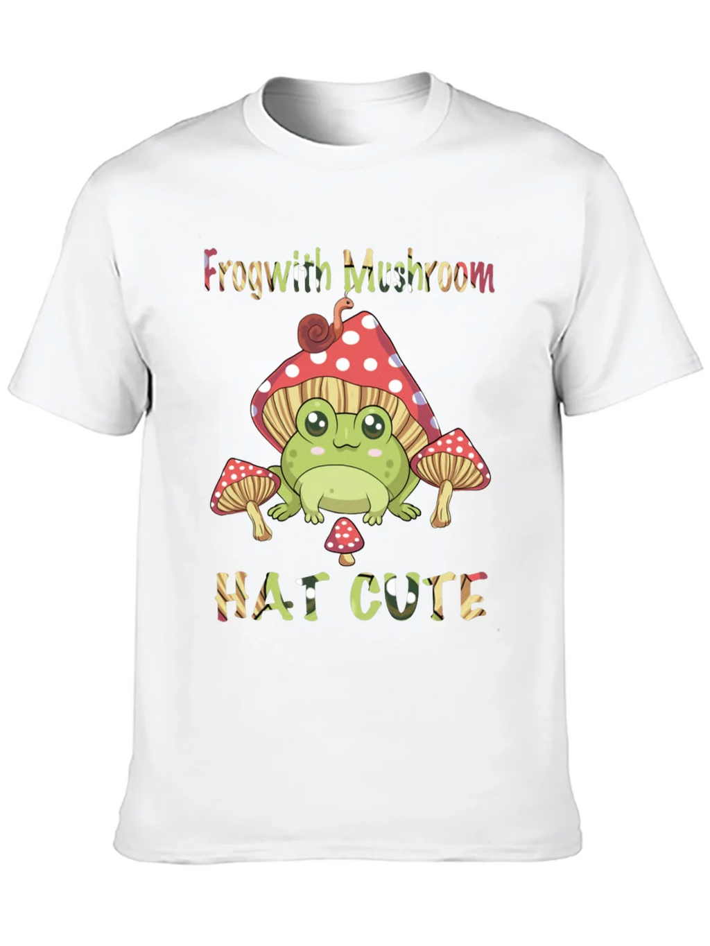 Frog with Mushroom Hat Graphic Tee