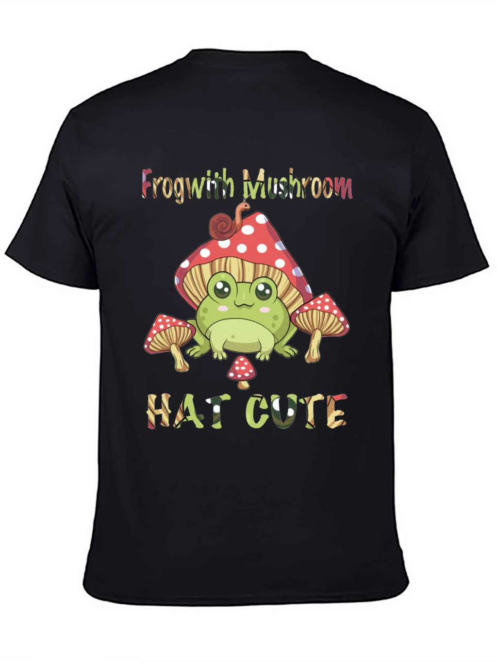 Frog with Mushroom Hat Graphic Tee