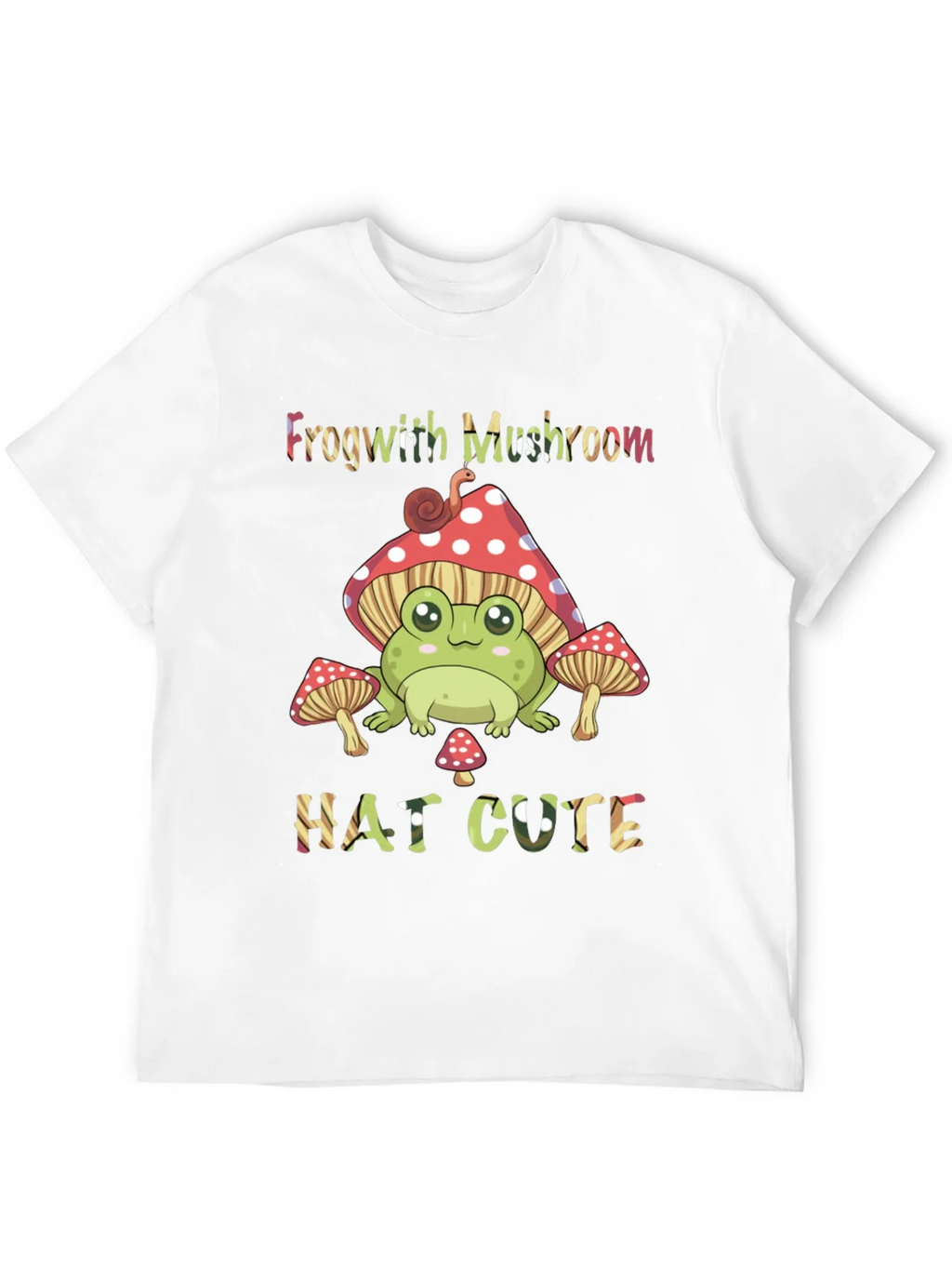 Frog with Mushroom Hat Graphic Tee