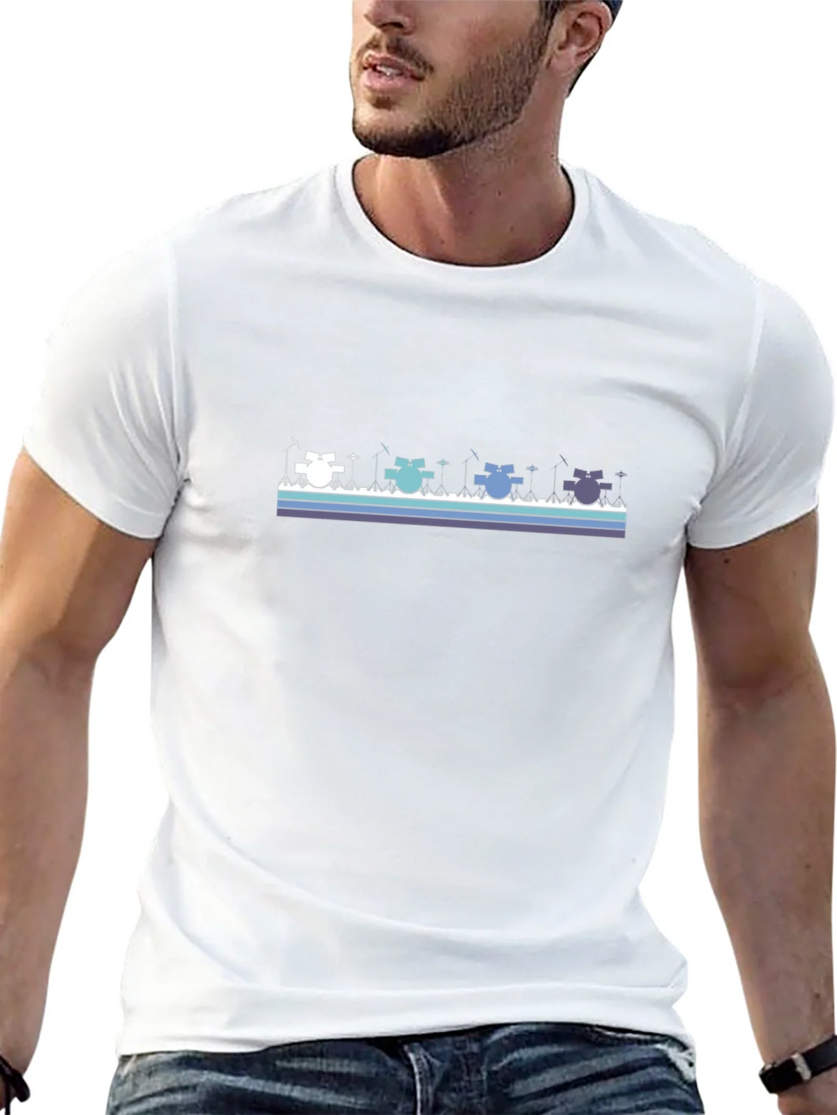 Fishing Cats Graphic Tee - Cool Black T-Shirt product image 12