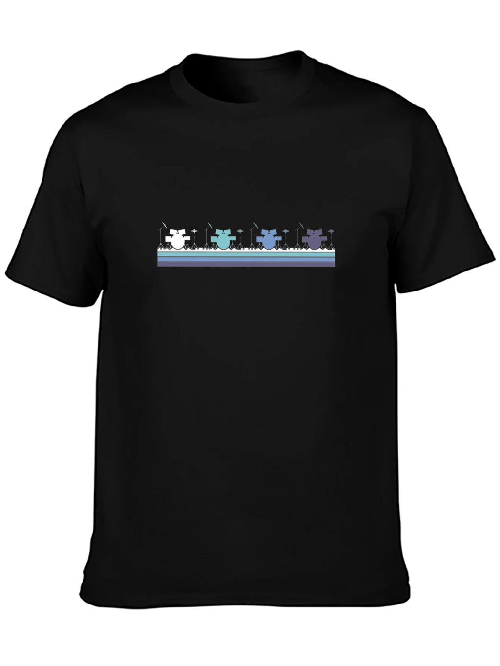Fishing Cats Graphic Tee - Cool Black T-Shirt product image 3