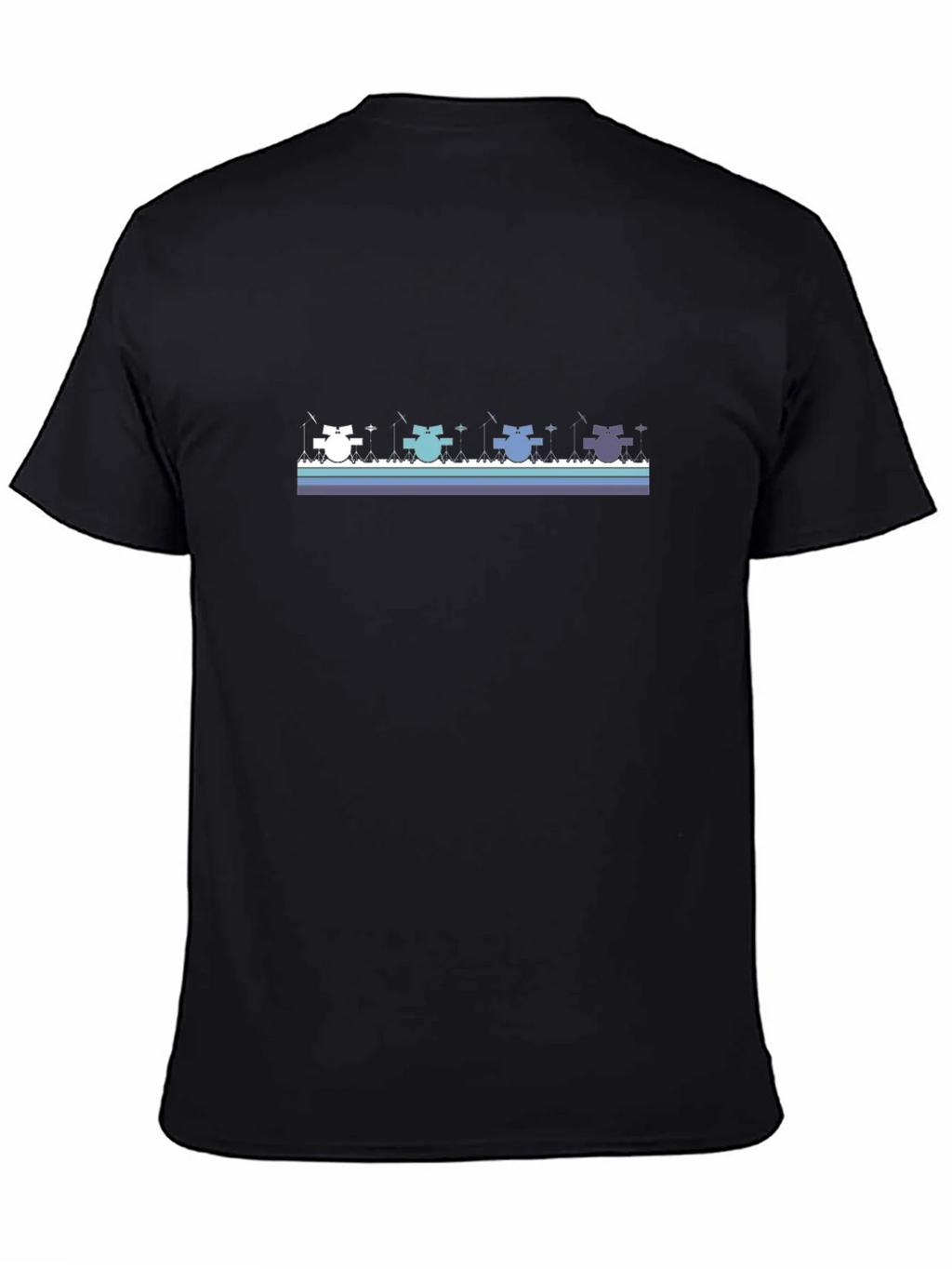 Fishing Cats Graphic Tee - Cool Black T-Shirt product image 4