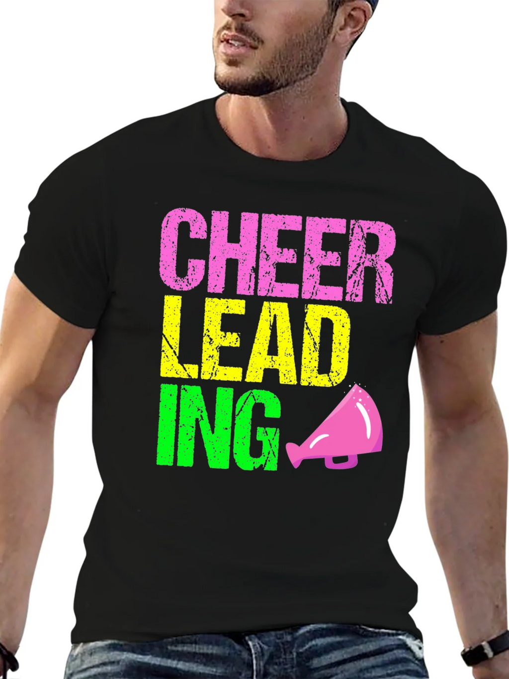 Cheerleading Graphic Tee - Black product image 6