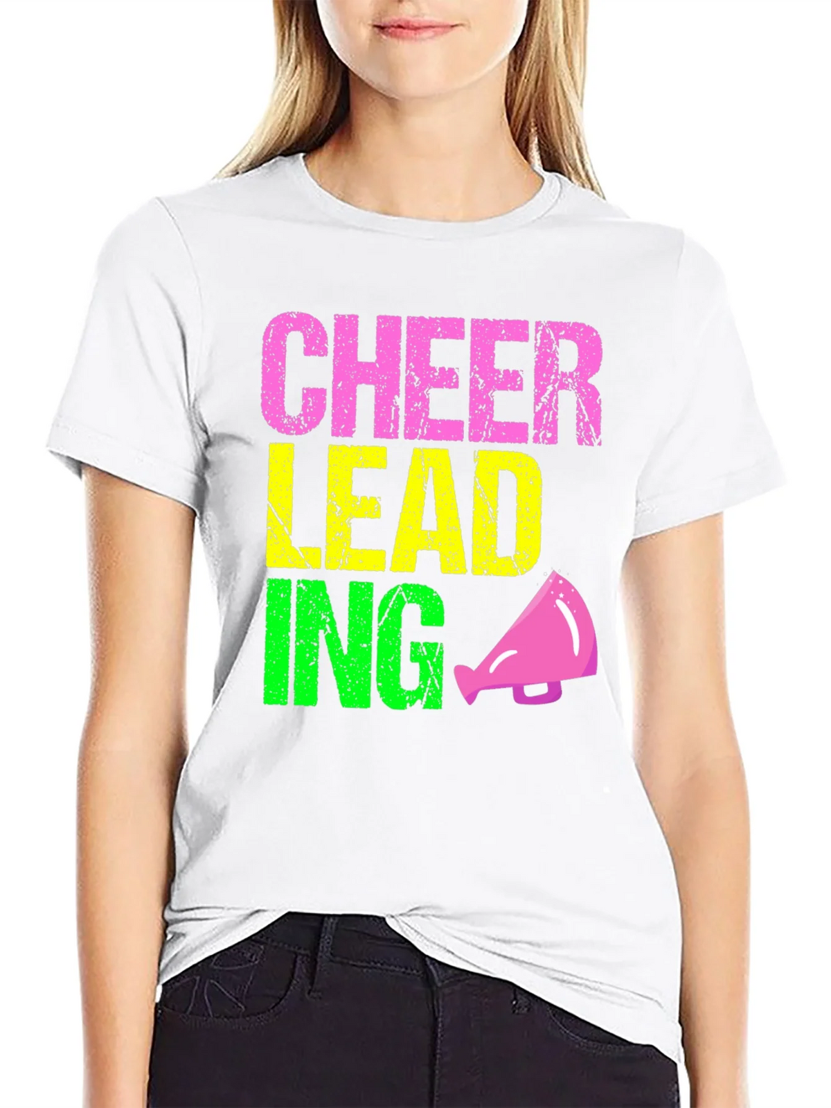 Cheerleading Graphic Tee - Black product image 8