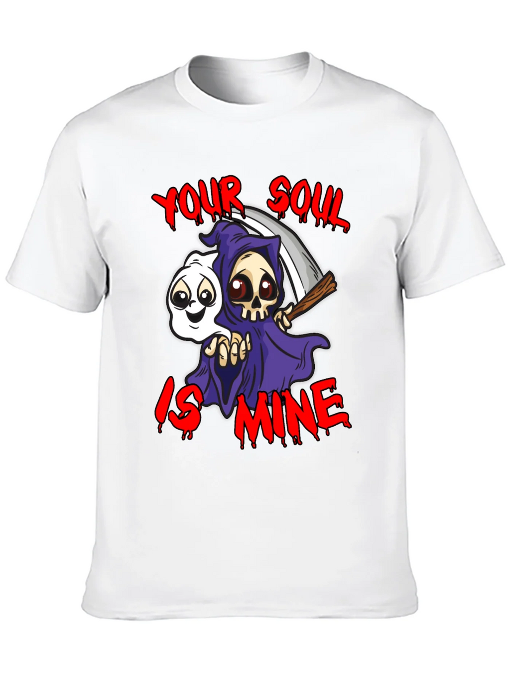 Grim Reaper Your Soul is Mine Graphic T-Shirt product image 5