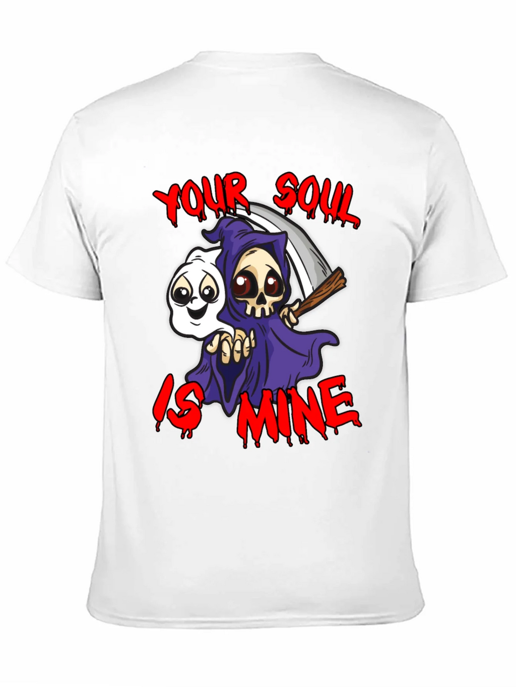 Grim Reaper Your Soul is Mine Graphic T-Shirt product image 6