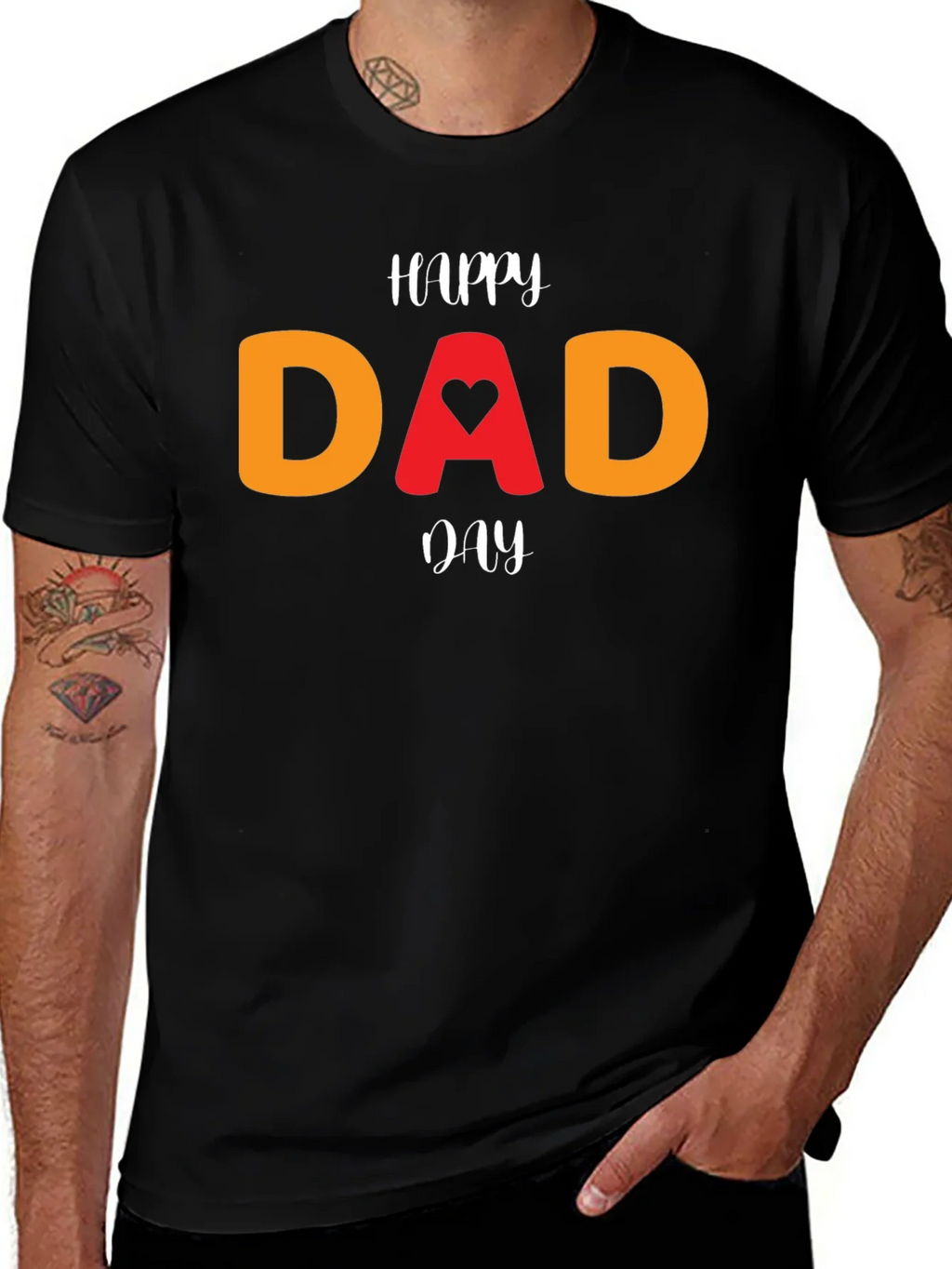 Happy Dad Day T-Shirt - Heart Design product image 1