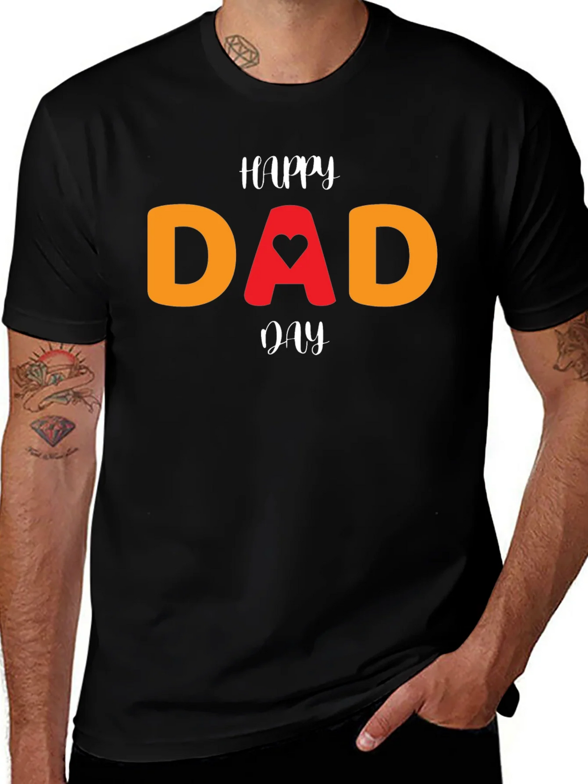 Happy Dad Day T-Shirt - Heart Design product image 1