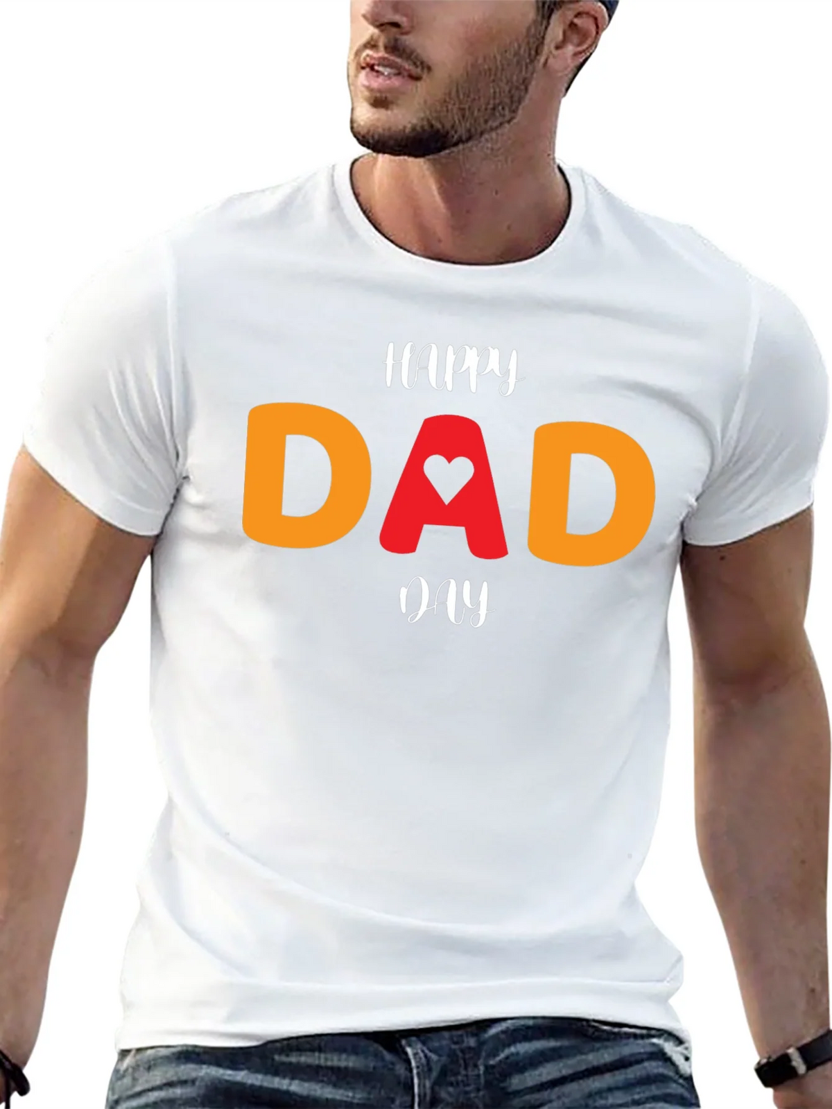 Happy Dad Day T-Shirt - Heart Design product image 12