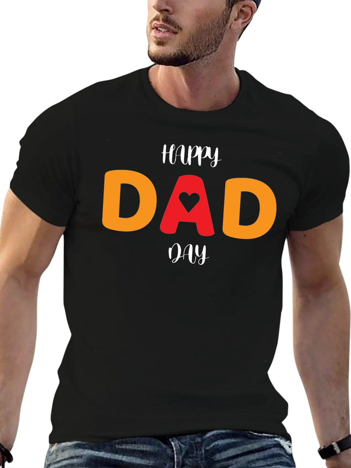 Happy Dad Day T-Shirt - Heart Design product image 6