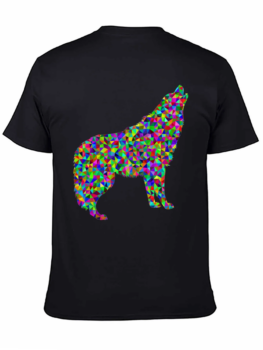 Abstract Wolf Graphic Tee - Modern Geometric Design product image 4