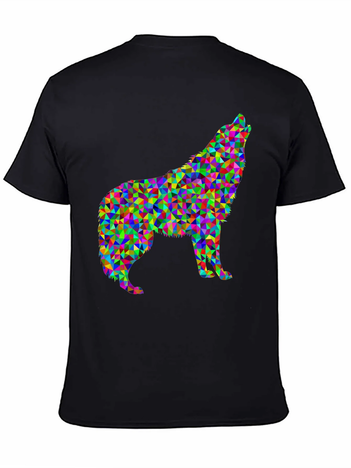 Abstract Wolf Graphic Tee - Modern Geometric Design product image 4