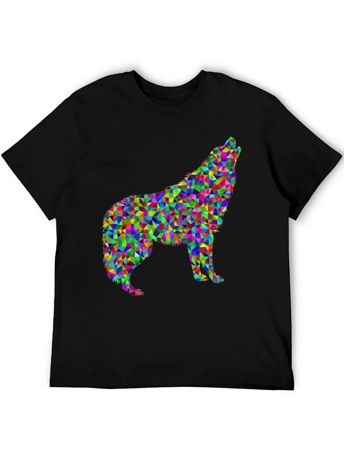 Abstract Wolf Graphic Tee - Modern Geometric Design product image 5