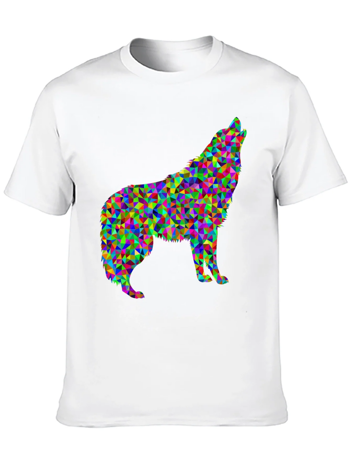 Abstract Wolf Graphic Tee - Modern Geometric Design product image 9