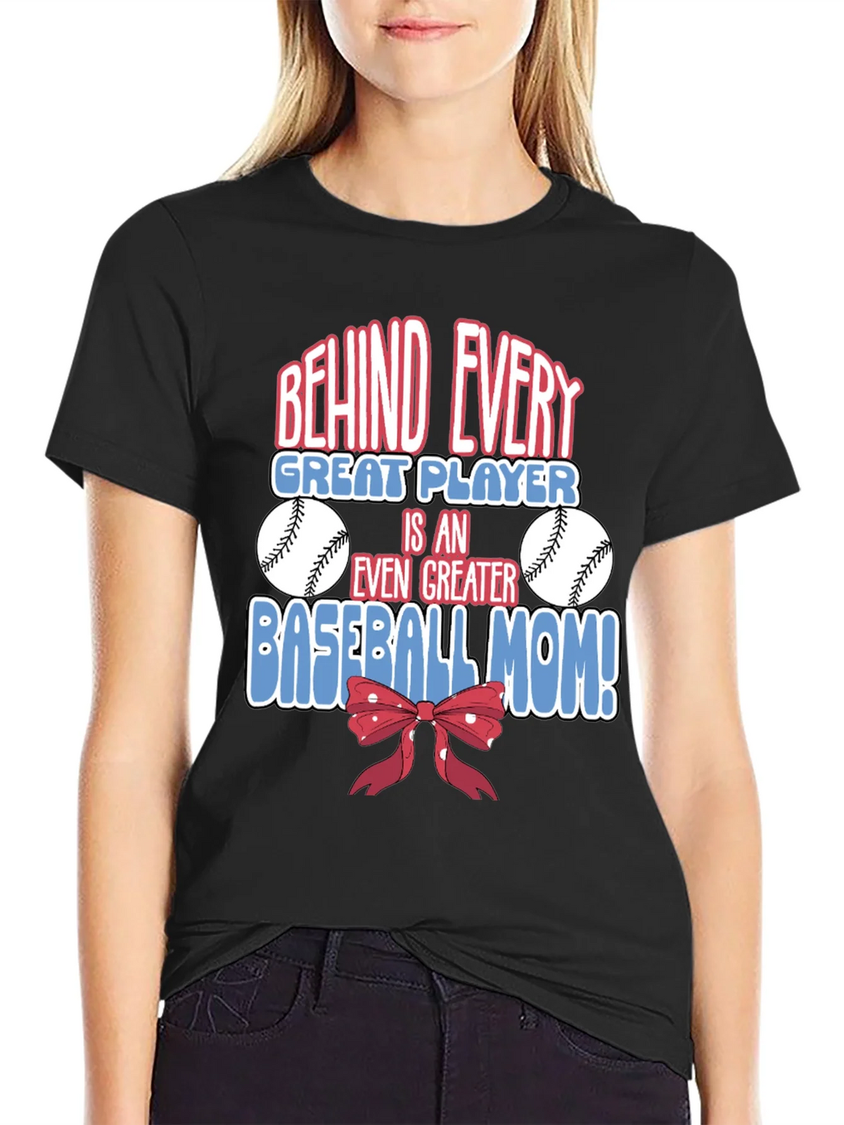 Baseball Mom Graphic T-Shirt - Great Player Tee product image 2
