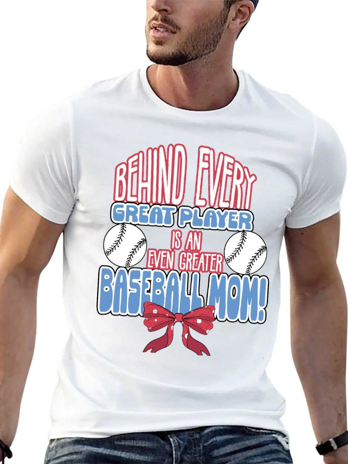 Baseball Mom Graphic T-Shirt - Great Player Tee product image 12