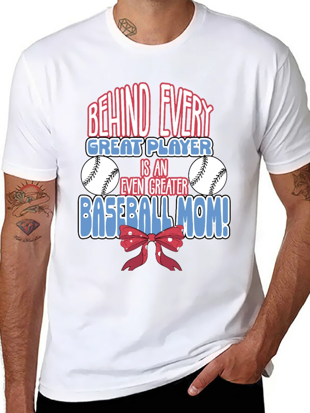Baseball Mom Graphic T-Shirt - Great Player Tee product image 7