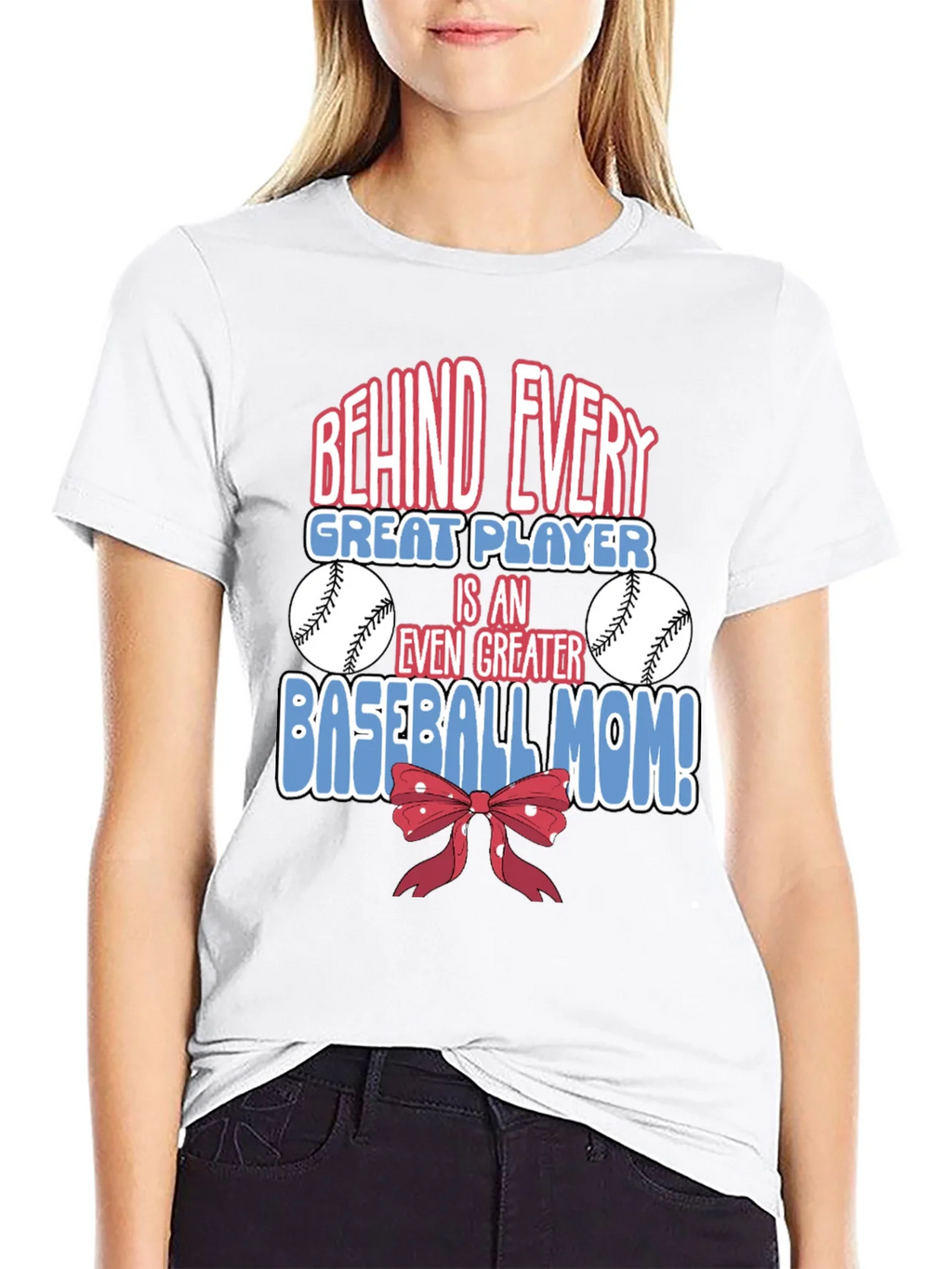 Baseball Mom Graphic T-Shirt - Great Player Tee product image 8