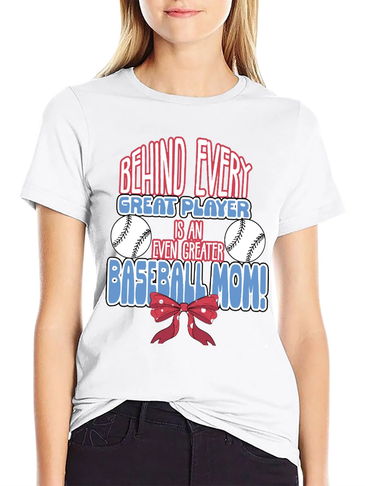 Baseball Mom Graphic T-Shirt - Great Player Tee product image 8