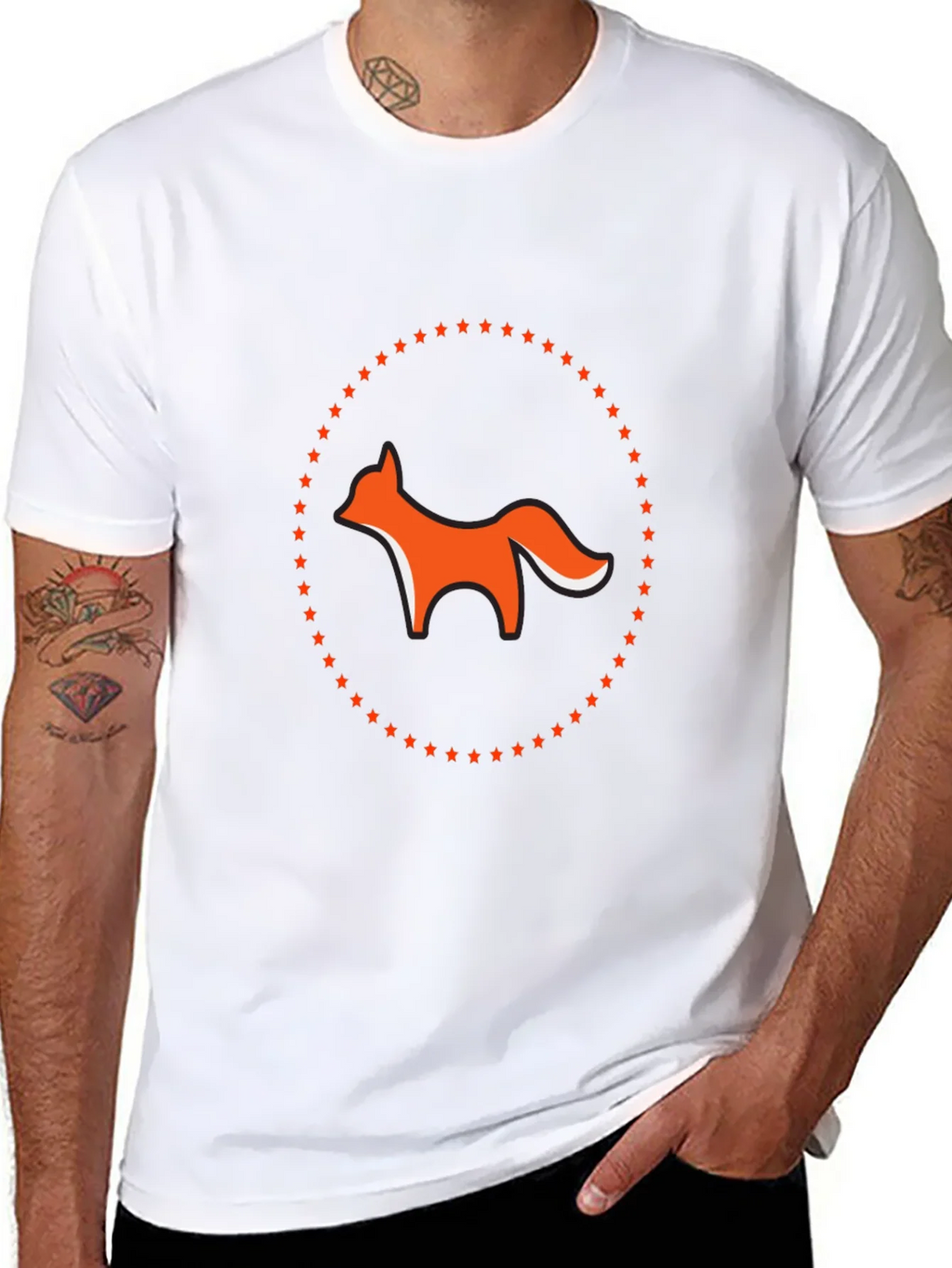 Fox & Stars Graphic Tee - Cool Casual Style product image 7