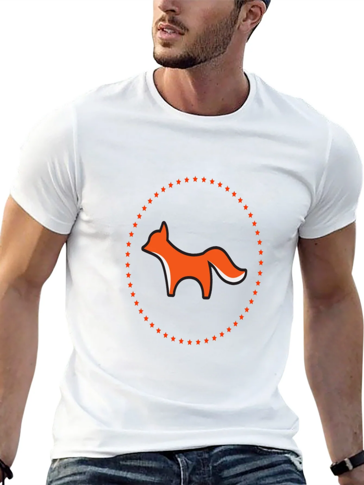 Fox & Stars Graphic Tee - Cool Casual Style product image 12