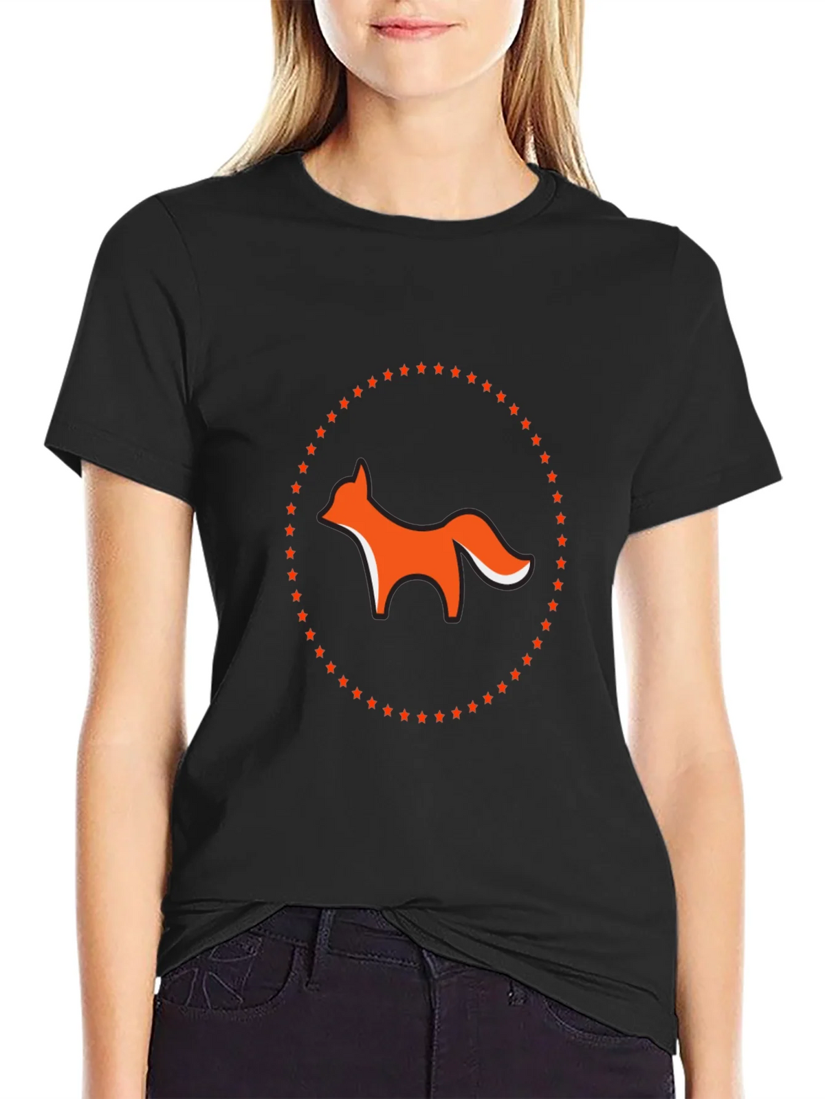 Fox & Stars Graphic Tee - Cool Casual Style product image 2