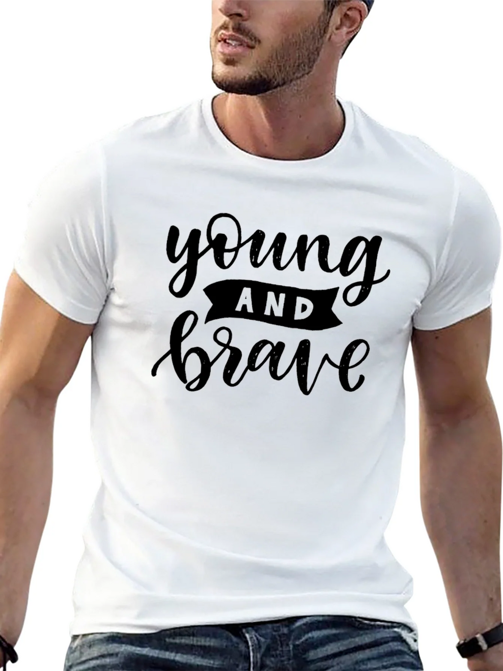 Young and Brave Graphic Tee - Modern Fit product image 9