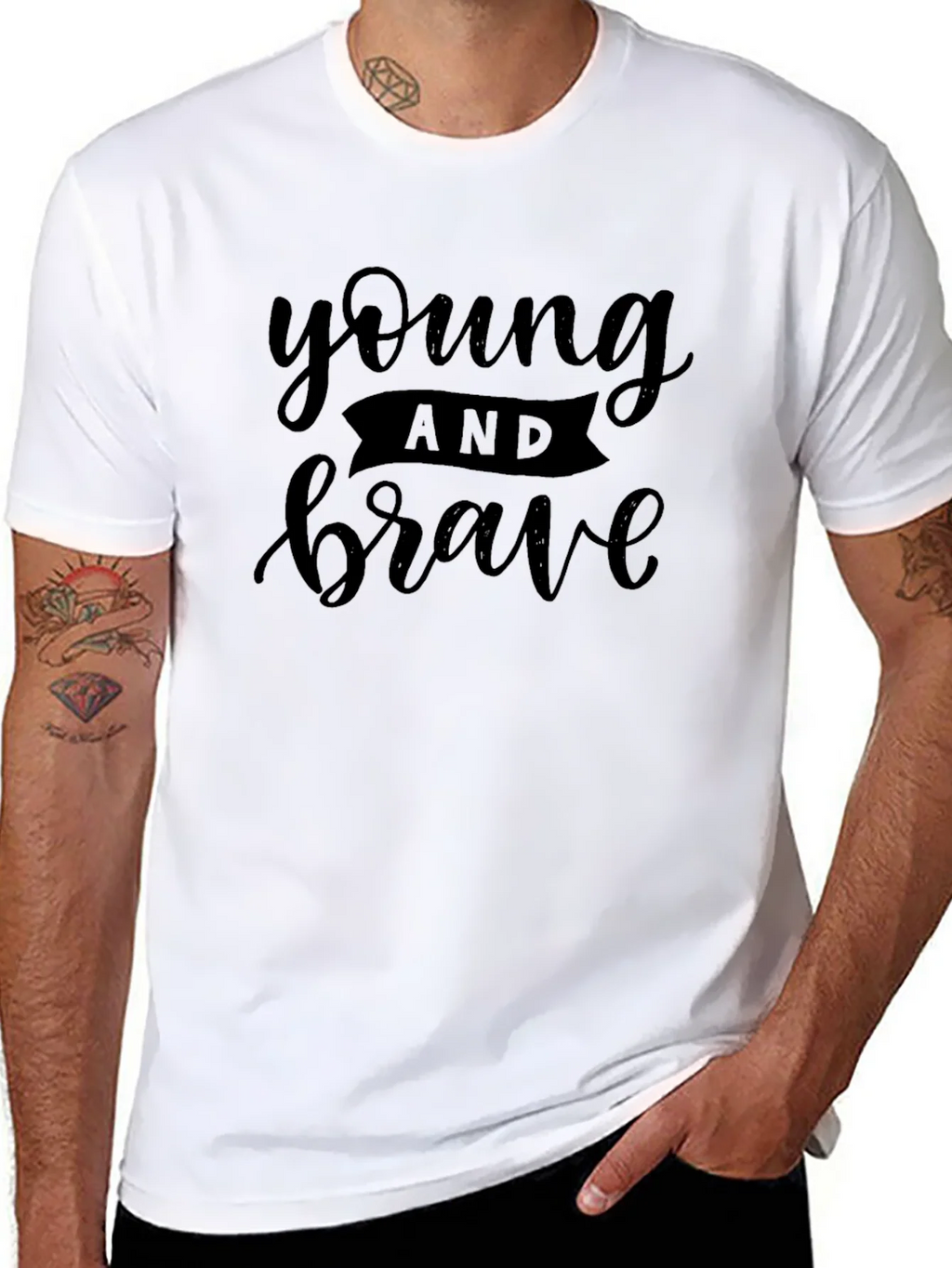 Young and Brave Graphic Tee - Modern Fit product image 5