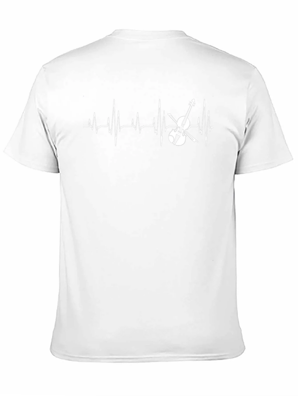 Violin Heartbeat Graphic Tee - Musicians T-Shirt product image 10