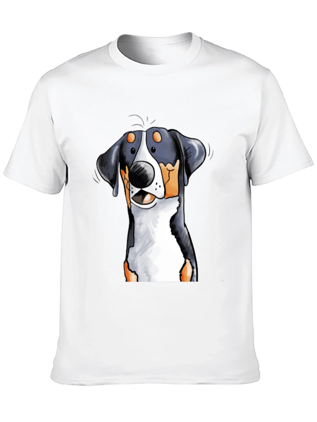 Cartoon Dog Graphic Tee - Black T-Shirt product image 4