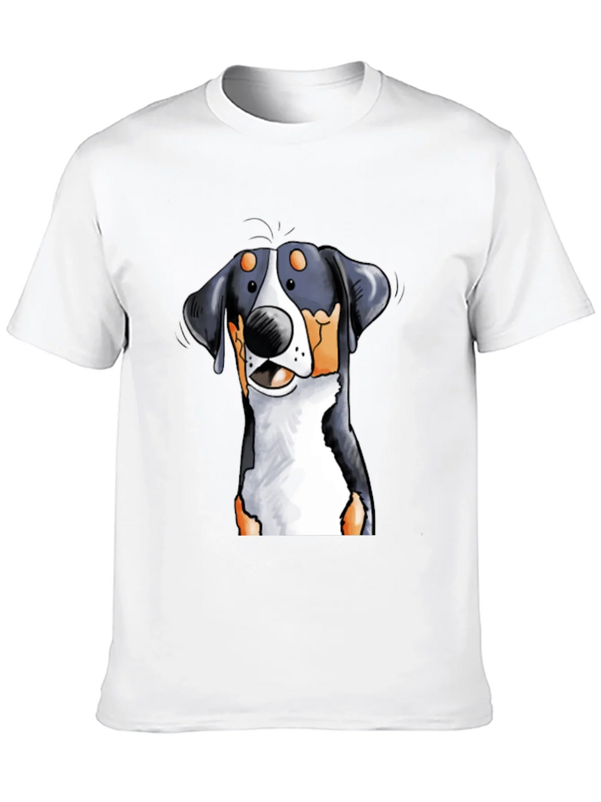 Cartoon Dog Graphic Tee - Black T-Shirt product image 4