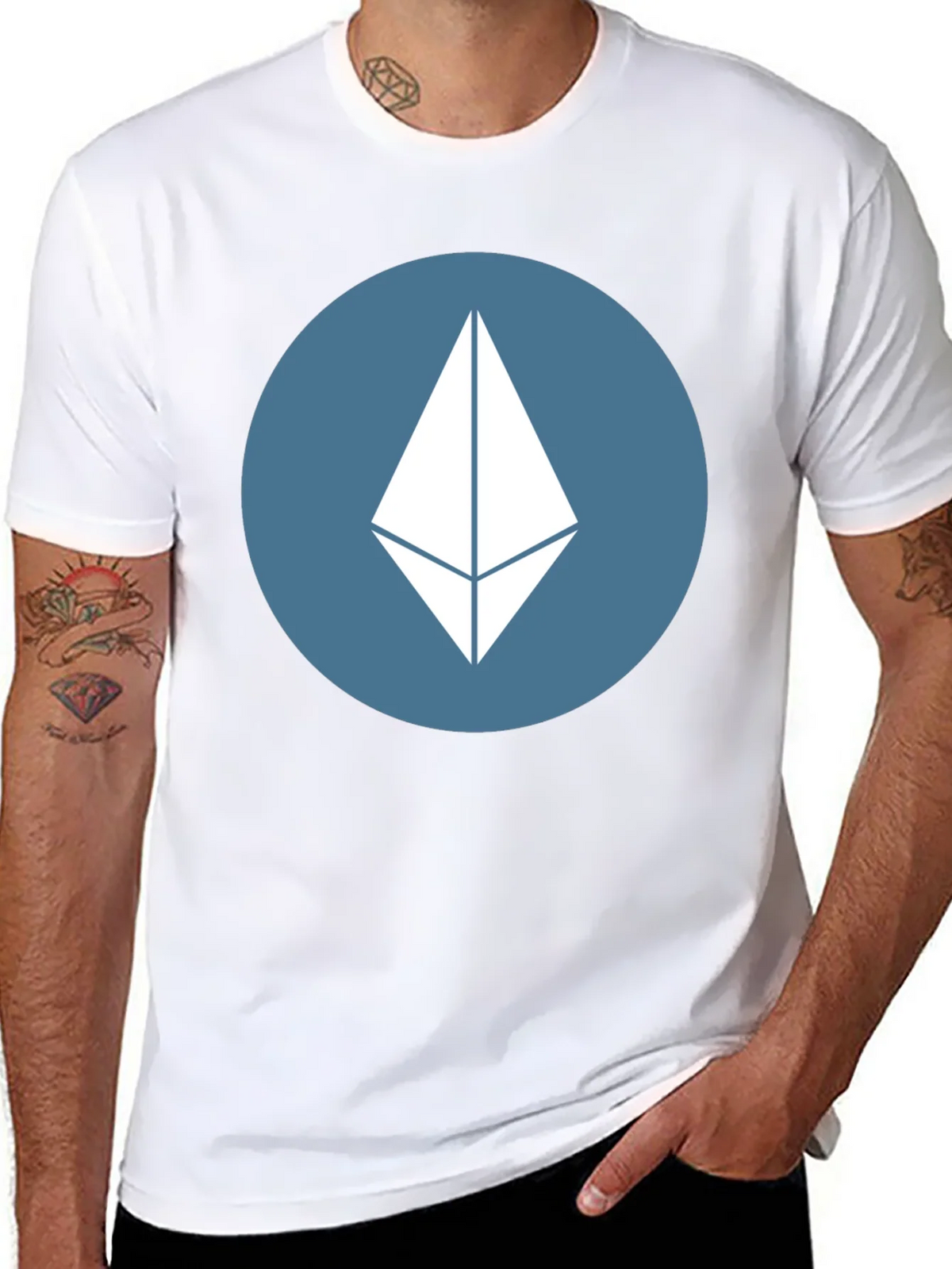 Ethereum Logo Black T-Shirt product image 7