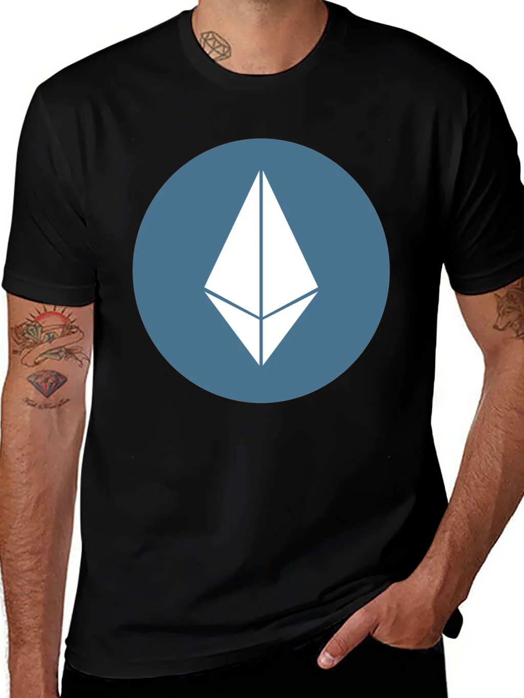 Ethereum Logo Black T-Shirt product image 1