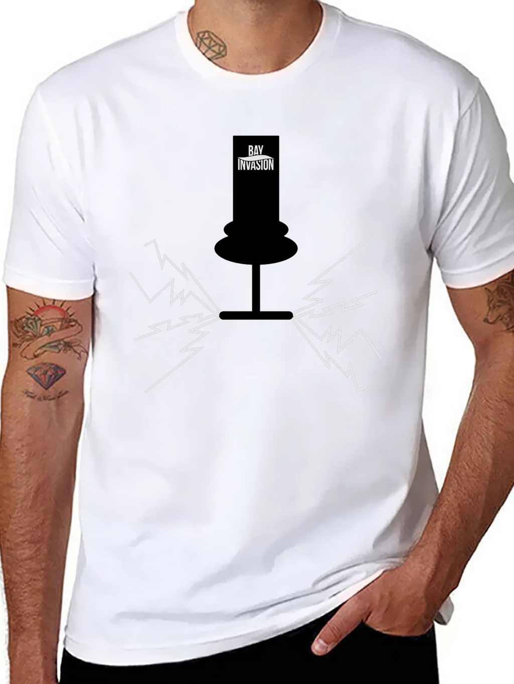 Bay Invasion Black Graphic T-Shirt product image 7