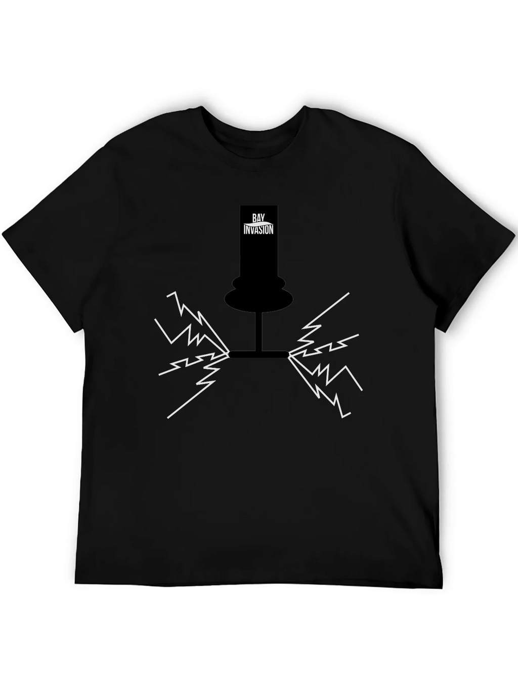 Bay Invasion Black Graphic T-Shirt product image 5