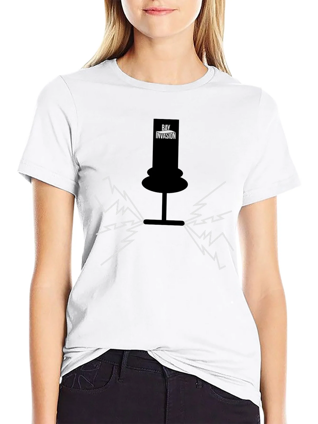 Bay Invasion Black Graphic T-Shirt product image 8