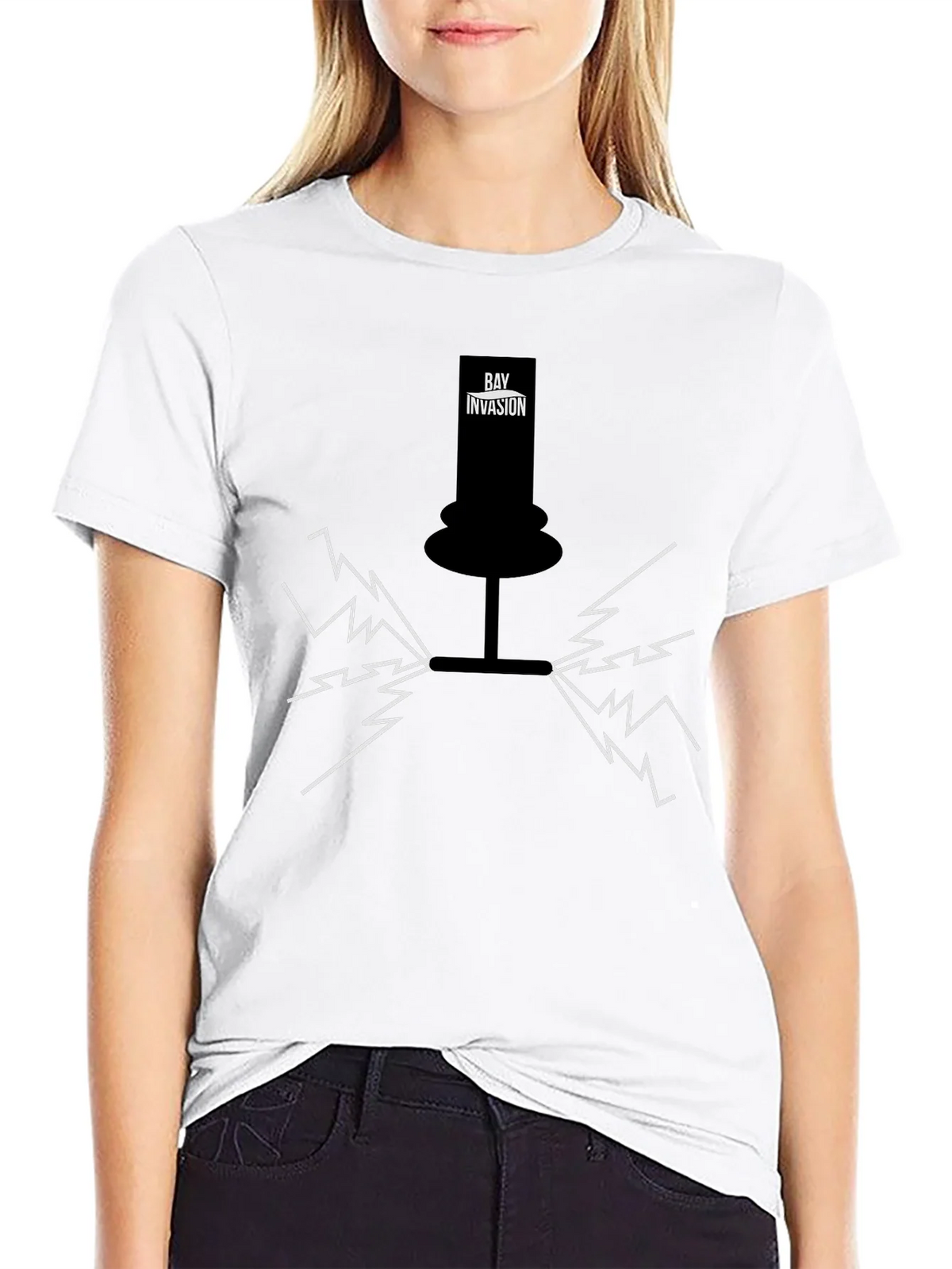 Bay Invasion Black Graphic T-Shirt product image 8