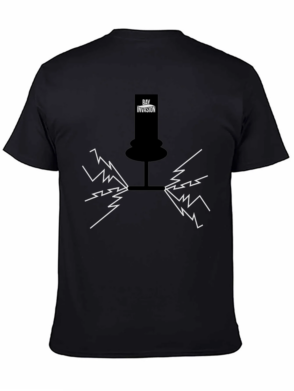 Bay Invasion Black Graphic T-Shirt product image 4