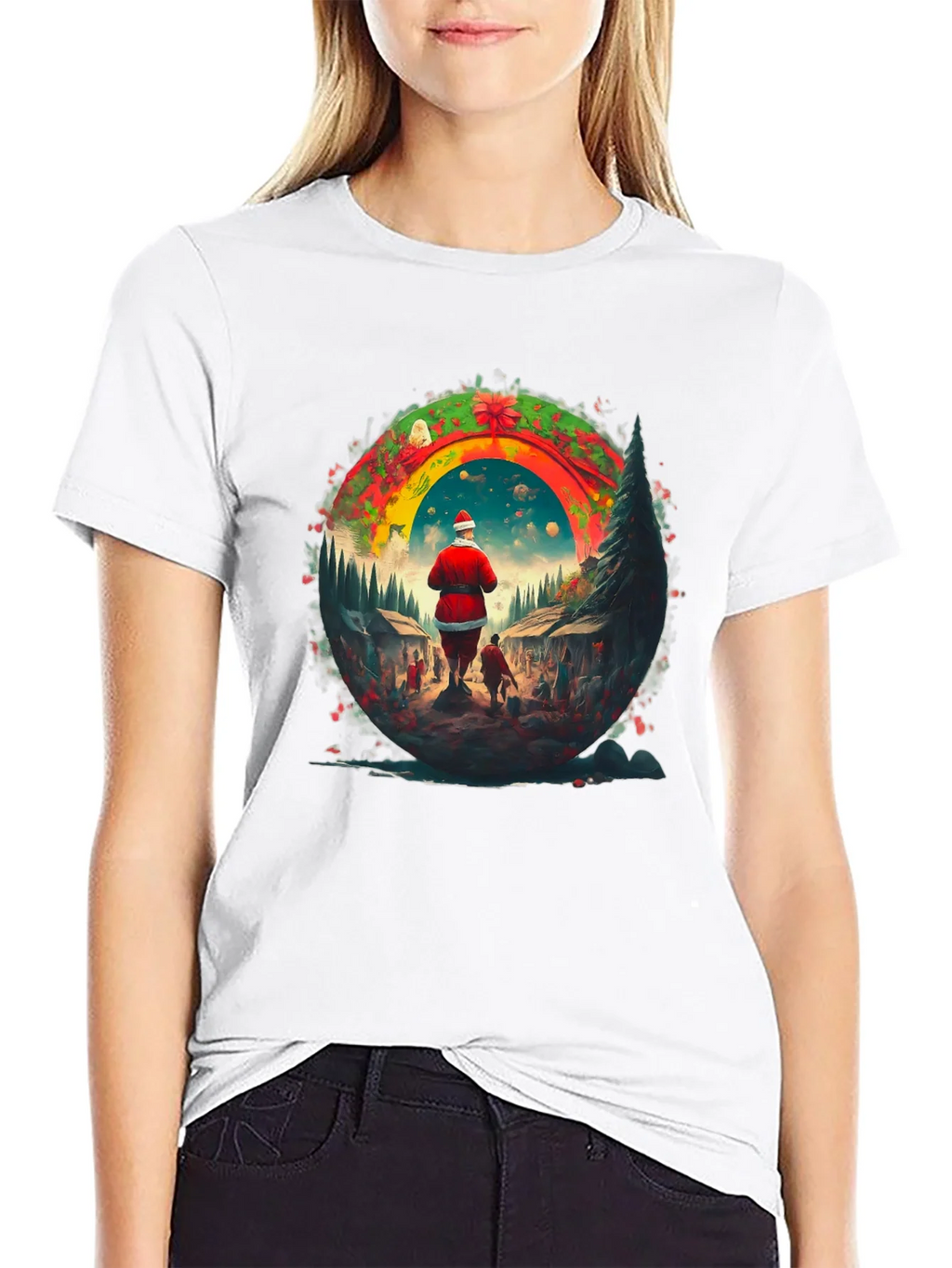 Festive Santa Claus T-Shirt product image 6