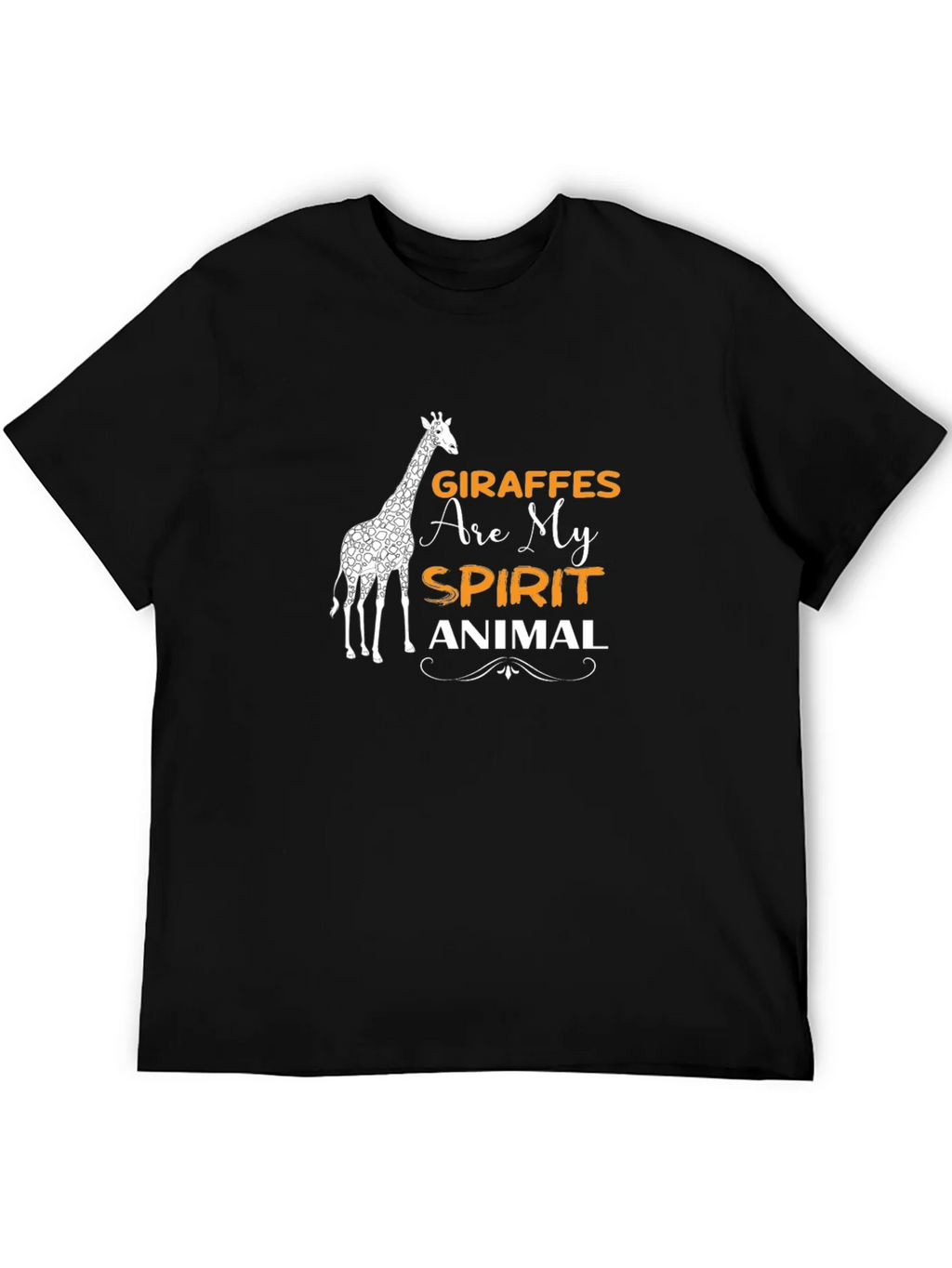 Giraffe Spirit Animal Graphic Tee - Black product image 5