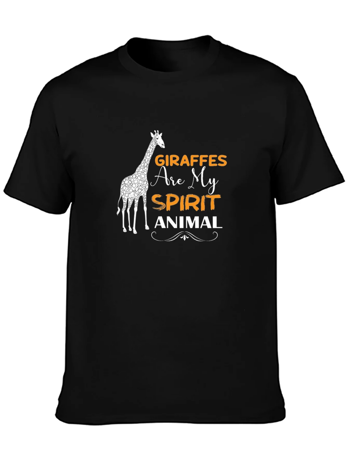 Giraffe Spirit Animal Graphic Tee - Black product image 3