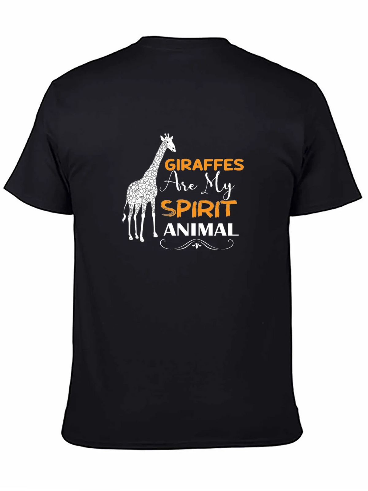 Giraffe Spirit Animal Graphic Tee - Black product image 4