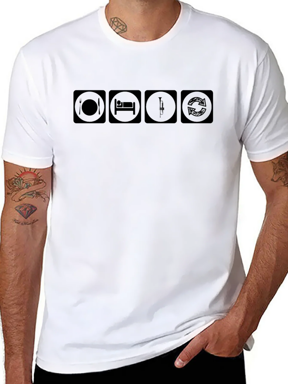 Eat Sleep Trumpet Repeat T-Shirt product image 7