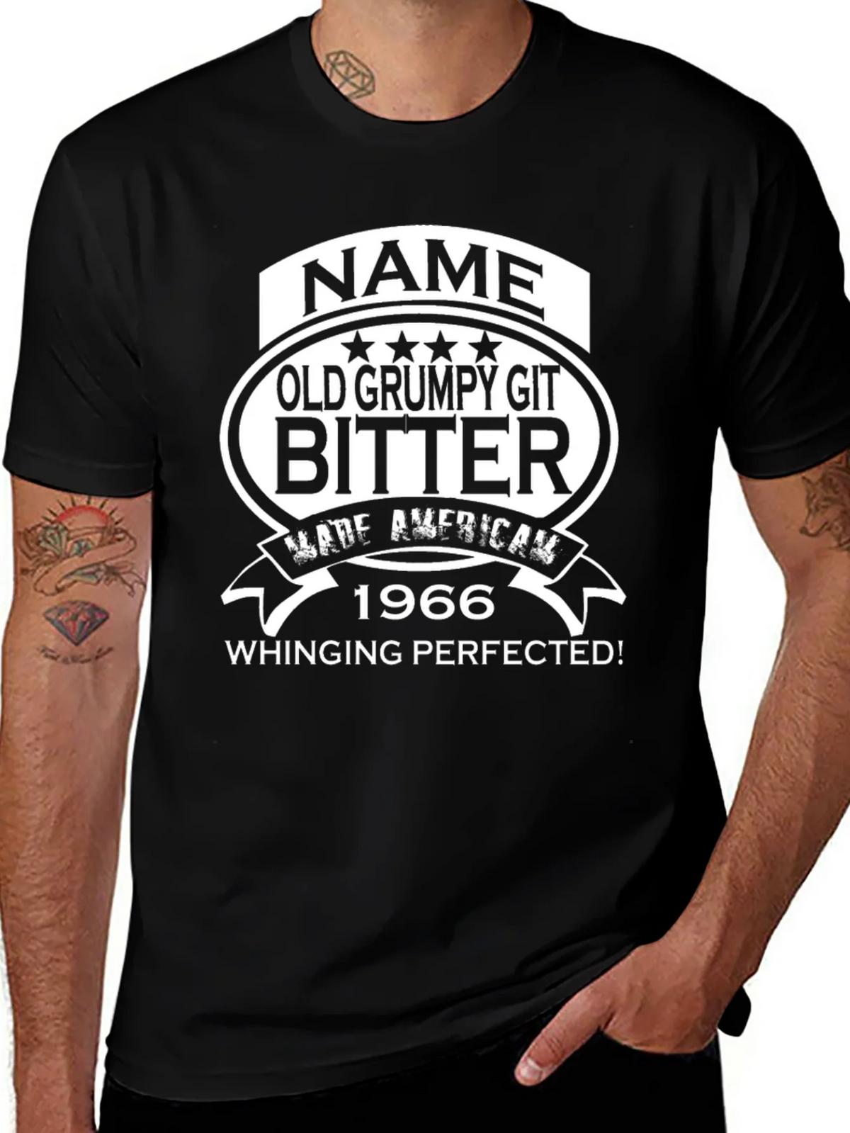 Old Grumpy Git Bitter 1966 Whinging T-Shirt product image 1