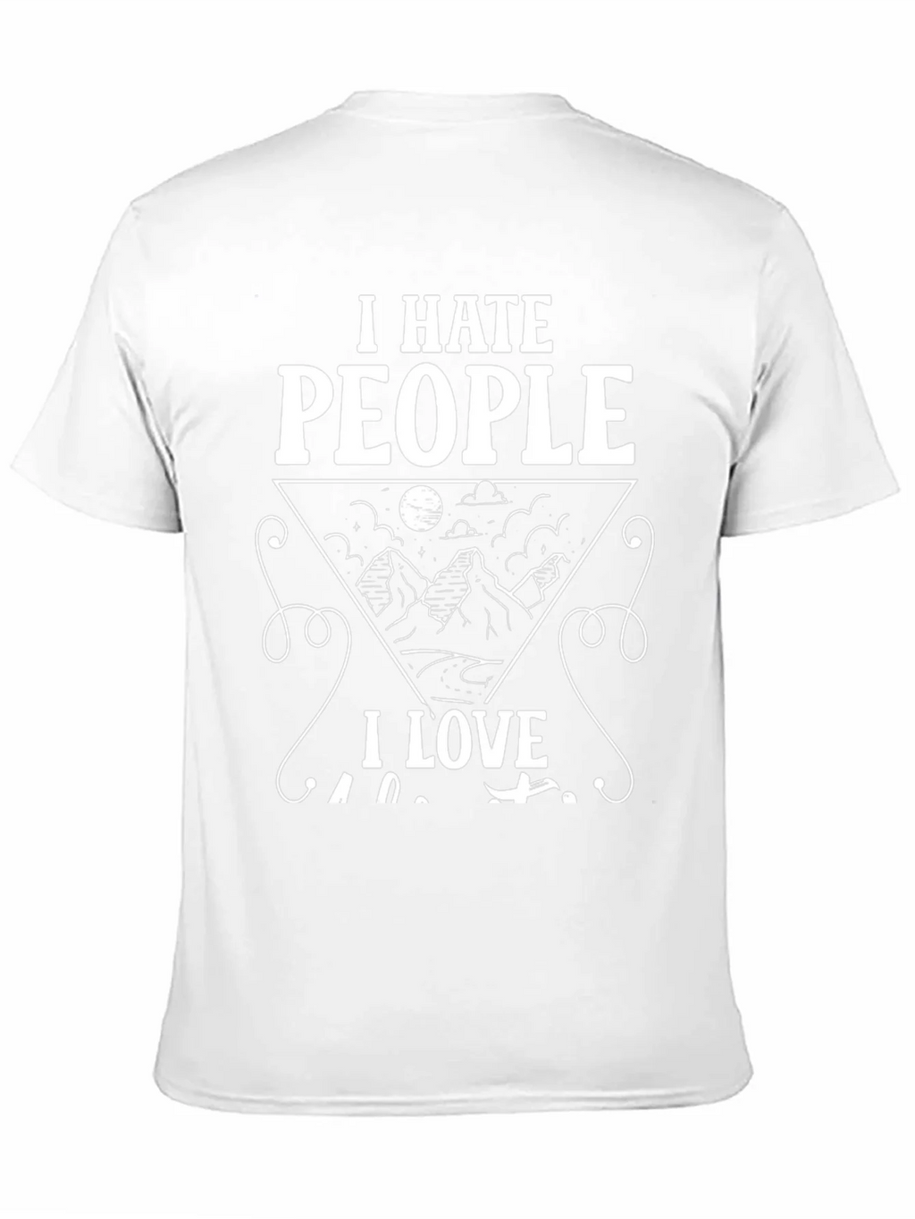 I Hate People I Love Camping Black Graphic T-Shirt product image 10